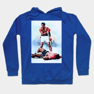 Muhammad Ali Knocking Out Sonny Liston Hoodie